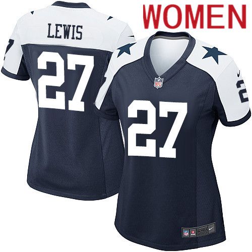 Women Dallas Cowboys #27 Jourdan Lewis Nike Navy Alternate Game Team NFL Jersey->women nfl jersey->Women Jersey